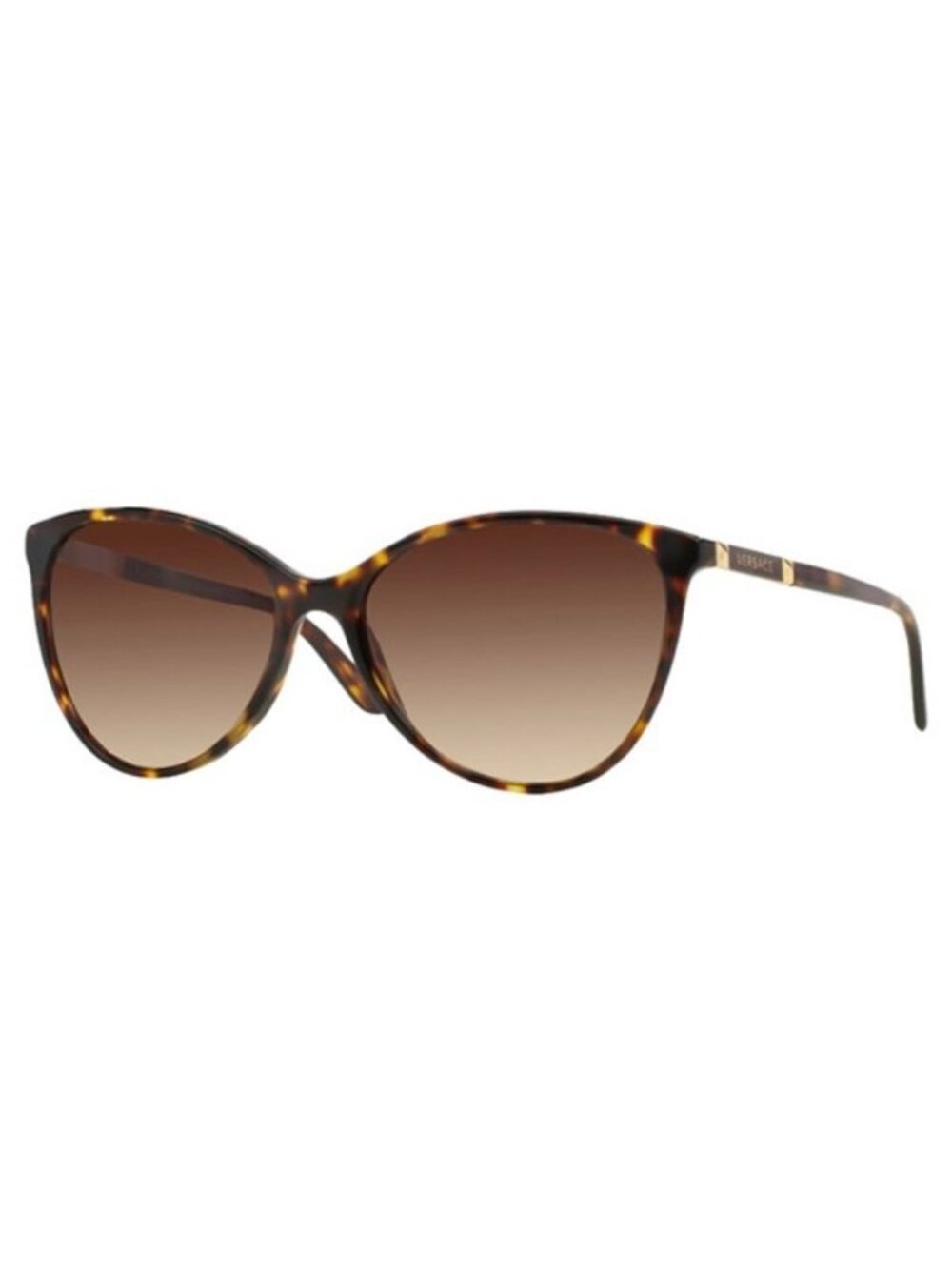 Versace 4260 108/13 Women's 58mm Round Cat Eye Sunglasses Havana Brown Gradient